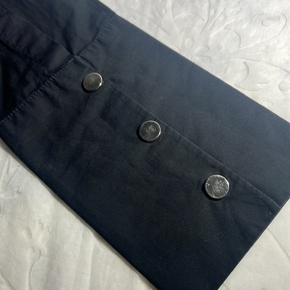 ZARA Black Tunic with Side Slits with Silver Buttons on Long Sleeve SZ S Box 336 - Picture 3 of 3